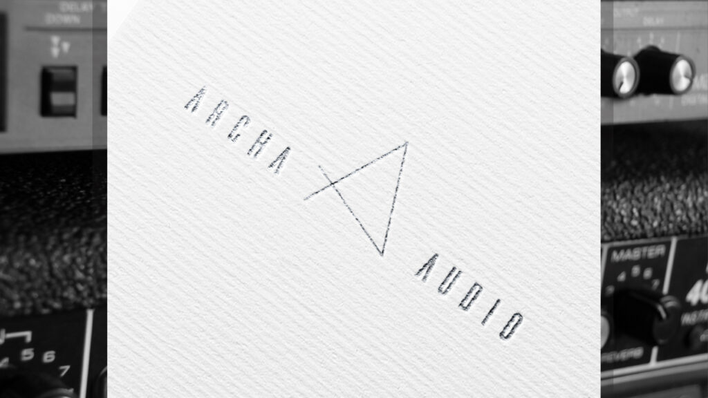 Elegant Logo Design for music electronic brand Archa Audio