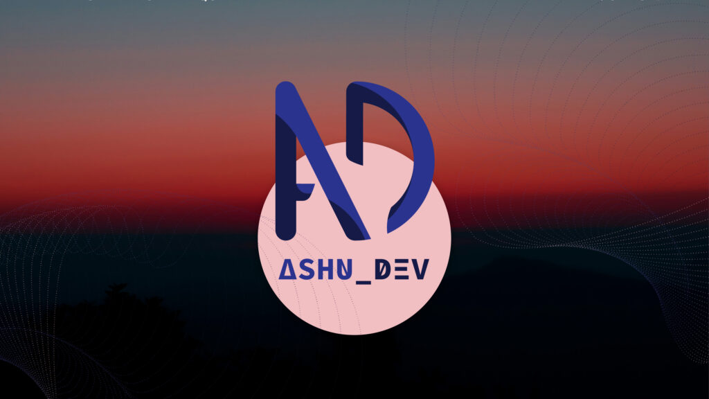 Lofi style logo design for independant programmer AshuDev