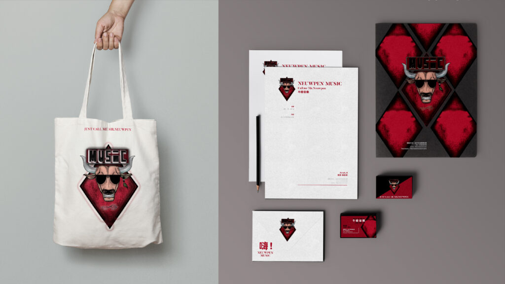 Unique Branding and Logo design for local music teacher Neuwpenn