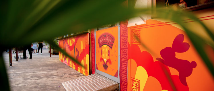Moon festival themed illustration for Tang Frères